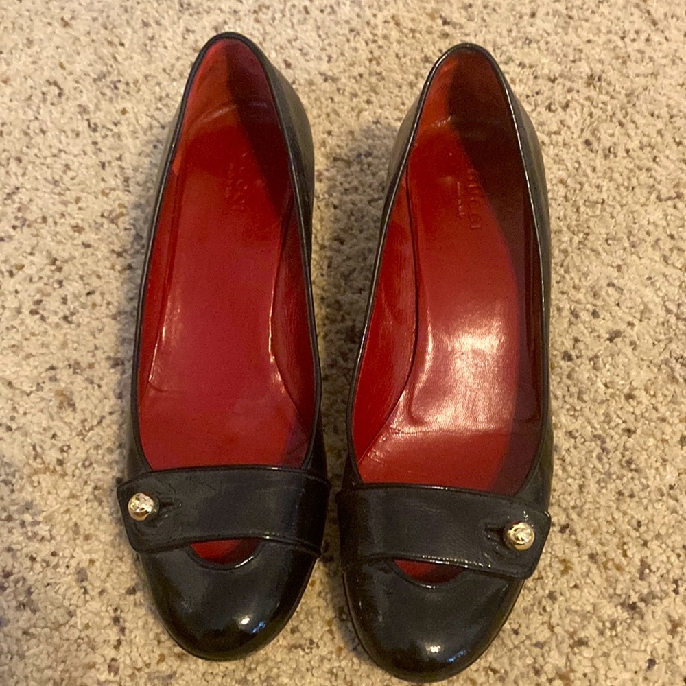 Gucci shoes black leather